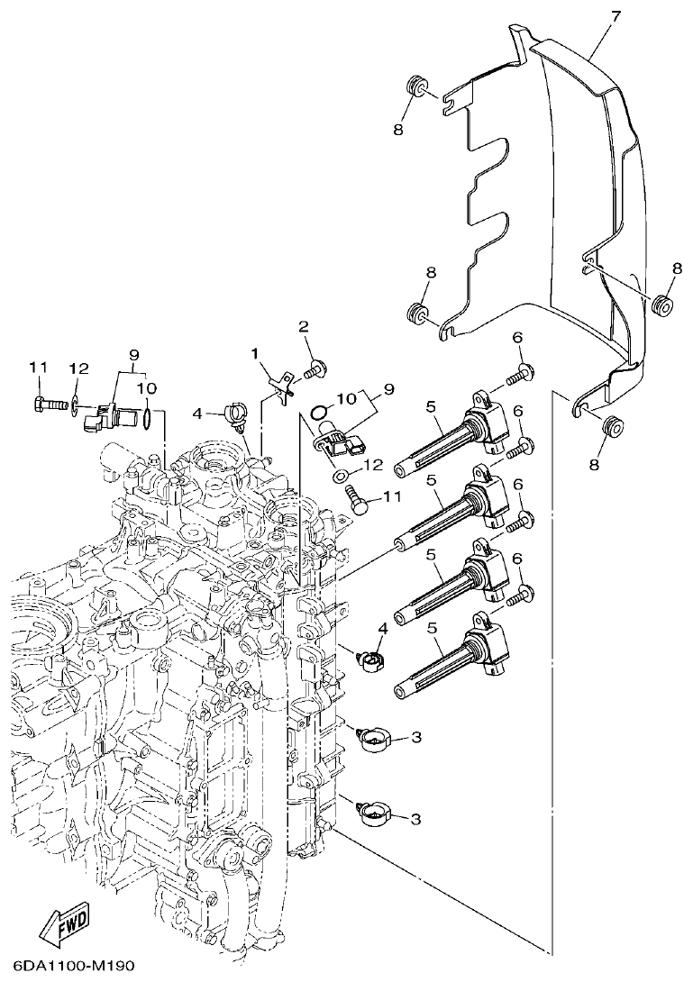 Yamaha 20 ELECTRICAL 3 parts diagram